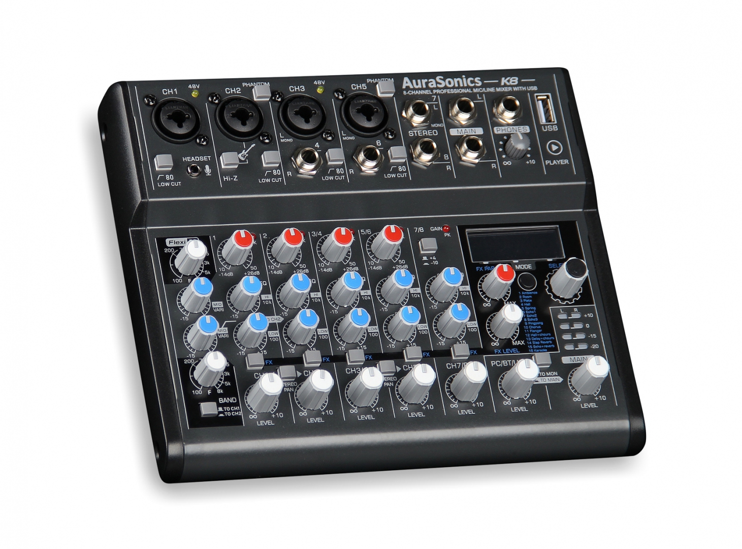 AuraSonics K8 компактный микшерный пульт в Луховицах