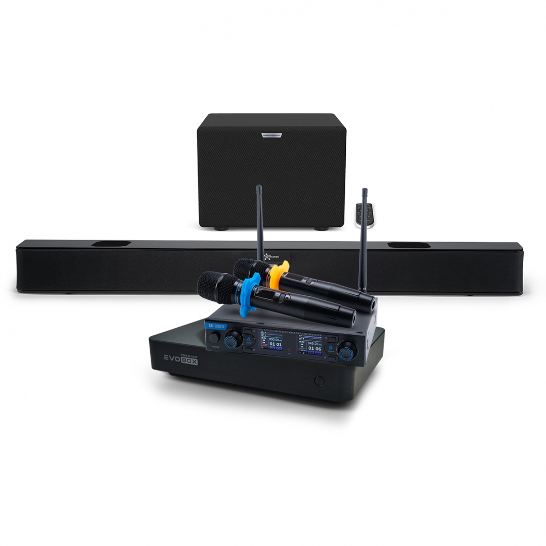 Hi-End караоке-система EVOBOX Premium + EvoSoundBar (саундбар с караоке) в Луховицах