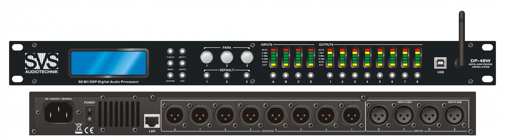 SVS Audiotechnik DP-48W Цифровой процессор: 4 входа 8 выходов в Луховицах