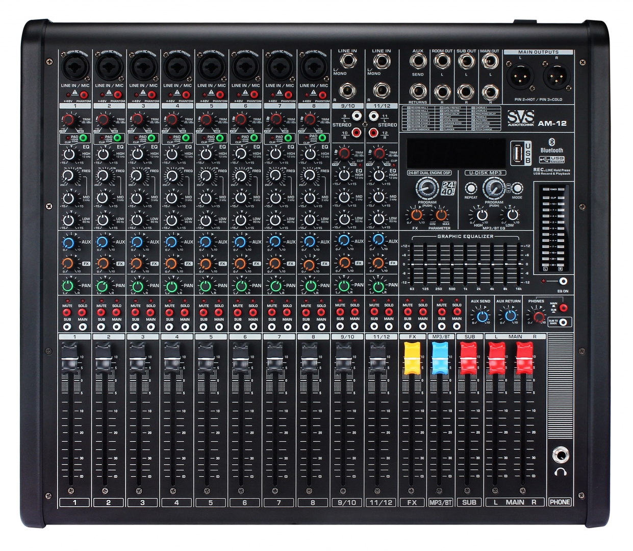 SVS Audiotechnik mixers AM-12 Микшерный пульт аналоговый, 12-канальный в Луховицах