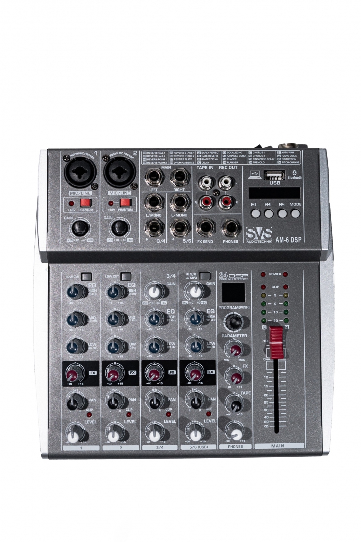 SVS Audiotechnik mixers AM-6 DSP Микшерный пульт аналоговый, 6-канальный SVS Audiotechnik mixers в Луховицах