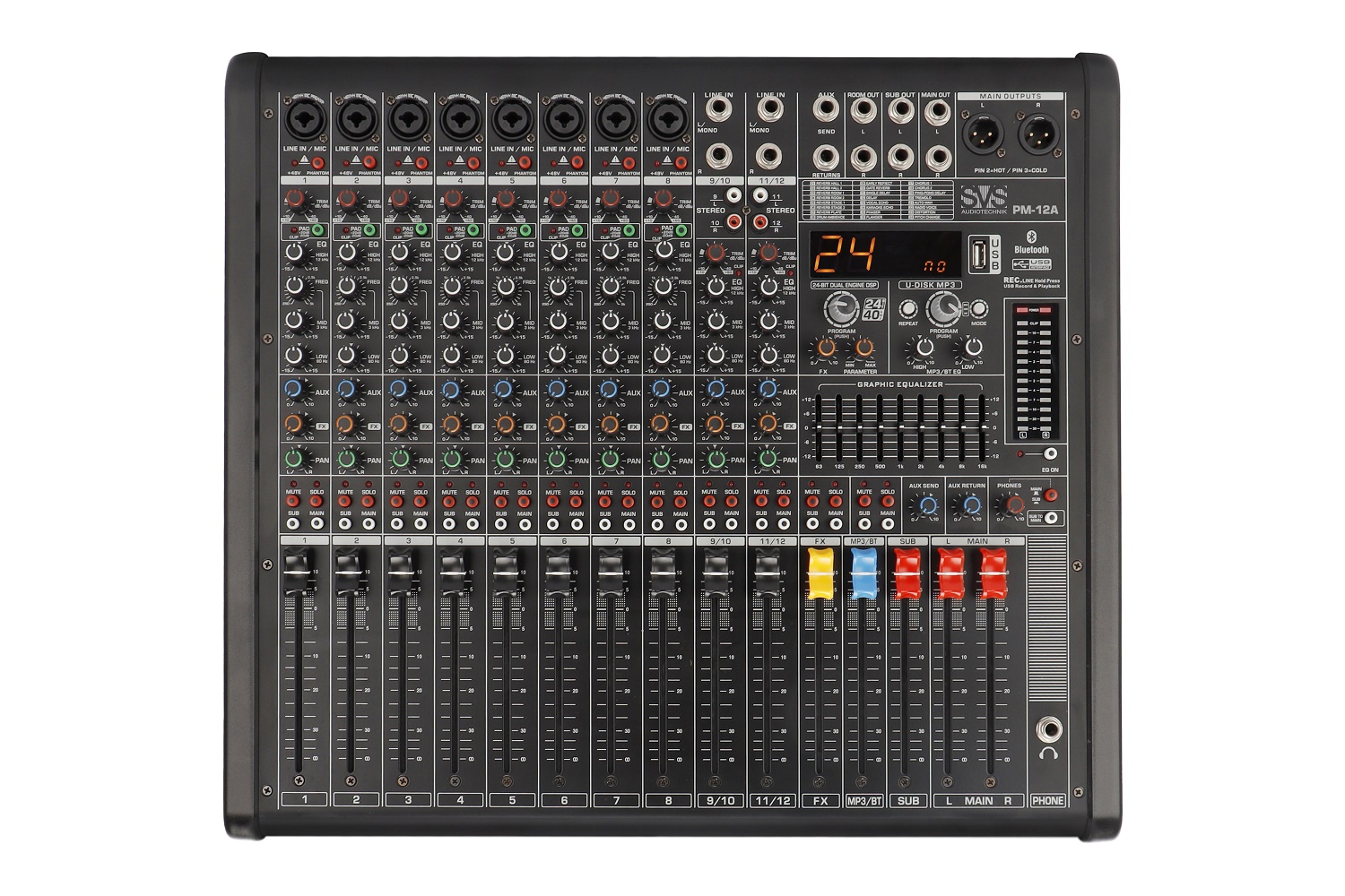 SVS Audiotechnik mixers PM-12A Активный аналоговый микшерный пульт, 12-канальный в Луховицах